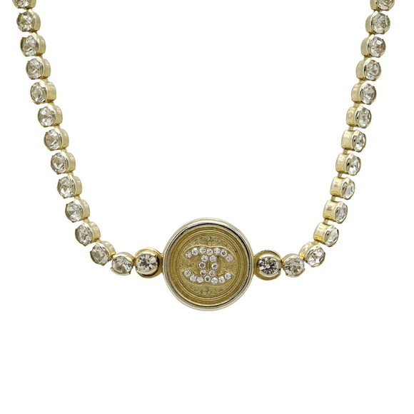 CHANEL Gold Logo Necklace